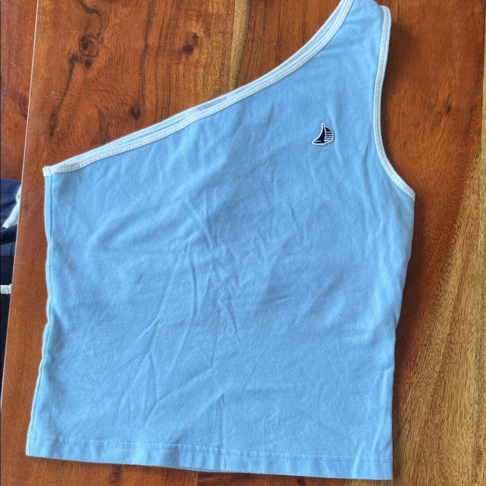 Abercrombie & Fitch Sky Blue Asymmetrical Tank